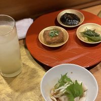 Dumblings and mixed plate   at Vegan Izakaya NIJIYA 虹屋 in Kyoto