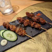 My second plate of yakitori at Vegan Izakaya NIJIYA 虹屋 in Kyoto