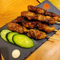 Yakitori was mindblowing at Vegan Izakaya NIJIYA 虹屋 in Kyoto