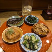 Obanzai 5 type veggie assortment. so yum! at Vegan Izakaya NIJIYA 虹屋 in Kyoto