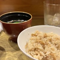 Ginger rice and soup  at Vegan Izakaya NIJIYA 虹屋 in Kyoto