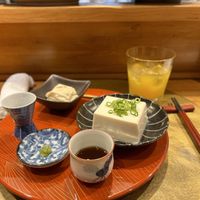 Tofu and tofu skin  at Vegan Izakaya NIJIYA 虹屋 in Kyoto