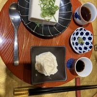 Tofu and yuba  at Vegan Izakaya NIJIYA 虹屋 in Kyoto