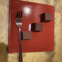 Dessert -chocolate yokan  at Vegan Izakaya NIJIYA 虹屋 in Kyoto