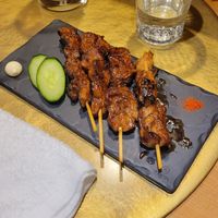 Yakitori - insane! #Veganuary at Vegan Izakaya NIJIYA 虹屋 in Kyoto