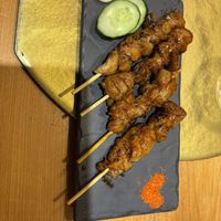 Soy skewers  at Vegan Izakaya NIJIYA 虹屋 in Kyoto