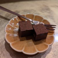 Chocolate yokan at Vegan Izakaya NIJIYA 虹屋 in Kyoto