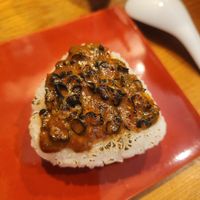 Miso onigiri at Vegan Izakaya NIJIYA 虹屋 in Kyoto