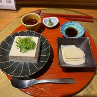 Tofu and yuba at Vegan Izakaya NIJIYA 虹屋 in Kyoto