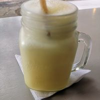 Smoothie with coconut milk at Bowl Acai Bar in Puerto Ayora