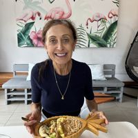  NIce pics on the walls and cool music plays  at Bowl Acai Bar in Puerto Ayora