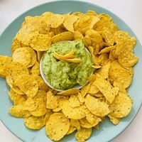 Guacamole and Chips  at Bowl Acai Bar in Puerto Ayora