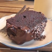 Chocolate cake (brownie style) at Brigadeirando in Lisbon