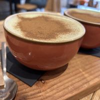 Matcha lattes   at SHOTS Coffee & Brunch in Girona