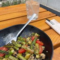 Lunch Asparagus Quinoa   at Agáta Rösterei & Café in Mannheim