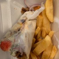 Vegan gyro the flavor was a amazing!!! at Elia in Glenside