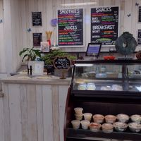 Counter with Grab & Go cooler at Essential Kitchen & Cafe in Gurnee