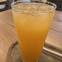 Freshly made orange & lemon lemonade   at Atelier Dulce Amarui in Cluj-napoca