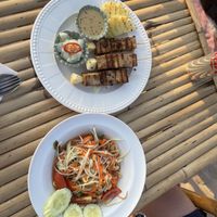 Papayasalat und Tofu Spieße   at SweetSoul Lanta in Krabi