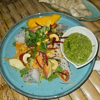 (Coriander-)Hummus with yummy salad at SweetSoul Lanta in Krabi