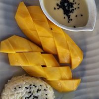 Mango sticky rice at SweetSoul Lanta in Krabi