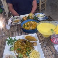 Veg noodles, massaman and mango daquiri  at SweetSoul Lanta in Krabi