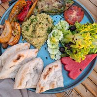 Hummus plate at SweetSoul Lanta in Krabi