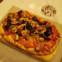 Vegane Pinsa at Joy Palace in Mallorca