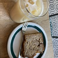 Darjeeling iced tea and banana bread  at No Panic in Vienna