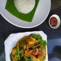 Charkreng tofu! Delicious! at SnaDai Café in Phnom Penh