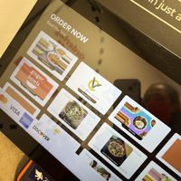 Ordering touch screen if you don't use your phone   at Colossal Vegan - Cloud Kitchen in Belleville