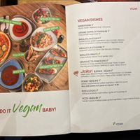 All vegan menu options  at The Italian Frankfurt in Frankfurt