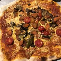 Pizza verdura mit veganem Schmelz  at The Italian Frankfurt in Frankfurt