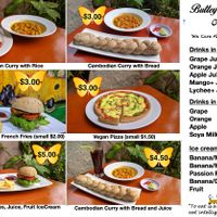 Temporary limited menu until tourism in Siem Reap picks up again. at Butterfly Paradise  in Siem Reap