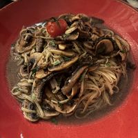 This was the truffle pasta. The sauce contained soy milk. Hopefully the pasta noodles themselves didn’t contain egg (waiter seemed unclear but told us it didn’t). It was tasty. at Terreiro Concept in Funchal