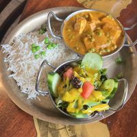 Tofu Matar lunch (lentil soup not pictured)   at Himalayan Restaurant & Bar in Coos Bay