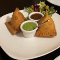 Samoa appetizer   at Himalayan Restaurant & Bar in Coos Bay