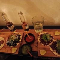 Vegan tacos! at Herbívora in Oaxaca