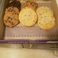 Chocolate Chunk, Double Chocolate Chunk, Birthday Cake at Insomnia Cookies in Blacksburg