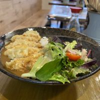 Vegetable curry and gyoza   at Sushi & More in North West London