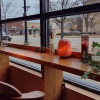 View from the bar is Jack Benny Park at The Raw Juice Bar in Waukegan