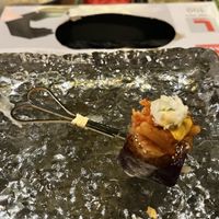 Seared purple sweet potato 🍠   at Omakaseed in New York City