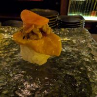 10 - Butternut Squash Katsu - 
Panko Breaded Butternut Squash, Sesame Seed, Pickled Radish, Candied Walnuts, Chives, Curry Aioli
 at Omakaseed in New York City