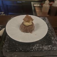 Cider donut style dessert - seasonal   at Omakaseed in New York City