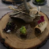 Another exciting course with kale, vegetables and exiting emulsions. Every dish uniquely distinguishable from the last  at The Flackyard in Pinnacle