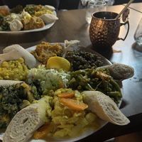 Vegan platter   at Afro Deli and Coffee in Gzira