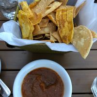 Corn and plantain chips and salsa  at Table Mesa Bistro in Bentonville