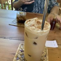 Masala chai coconut milk iced   at Cappuccino Bistro in Sigiriya