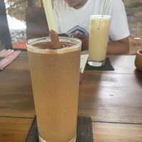 Vegan shake  at Cappuccino Bistro in Sigiriya