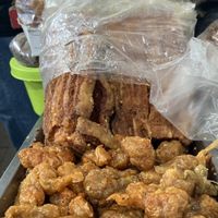 Different mock meats  at Mock Meat Stall in Da Lat